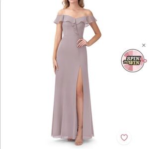 Azazie Sophie Bridesmaid Dress in Dusk NWOT